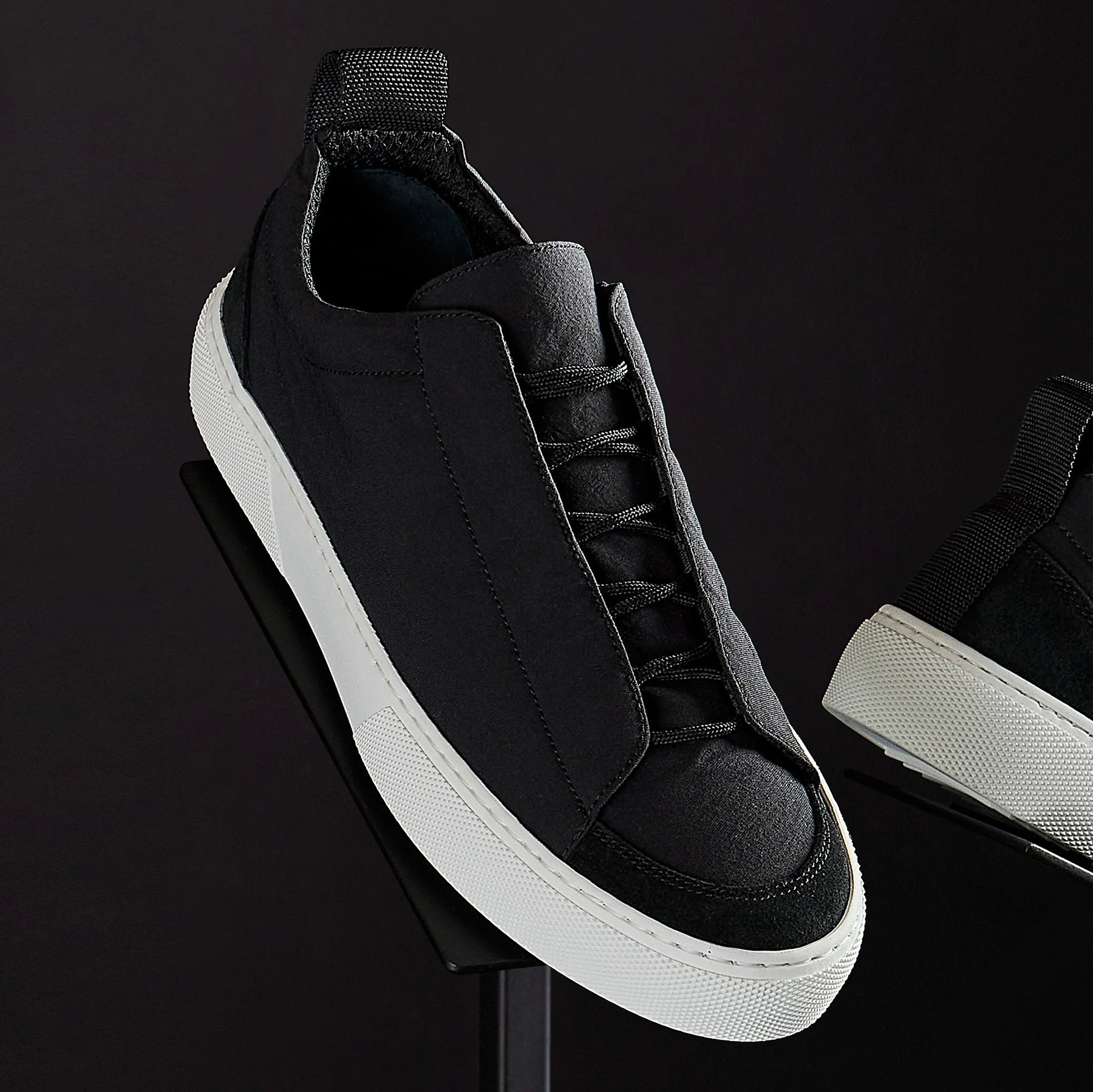 Women's Solstice Low Top Skate Sneaker - Black/Black - Image 3