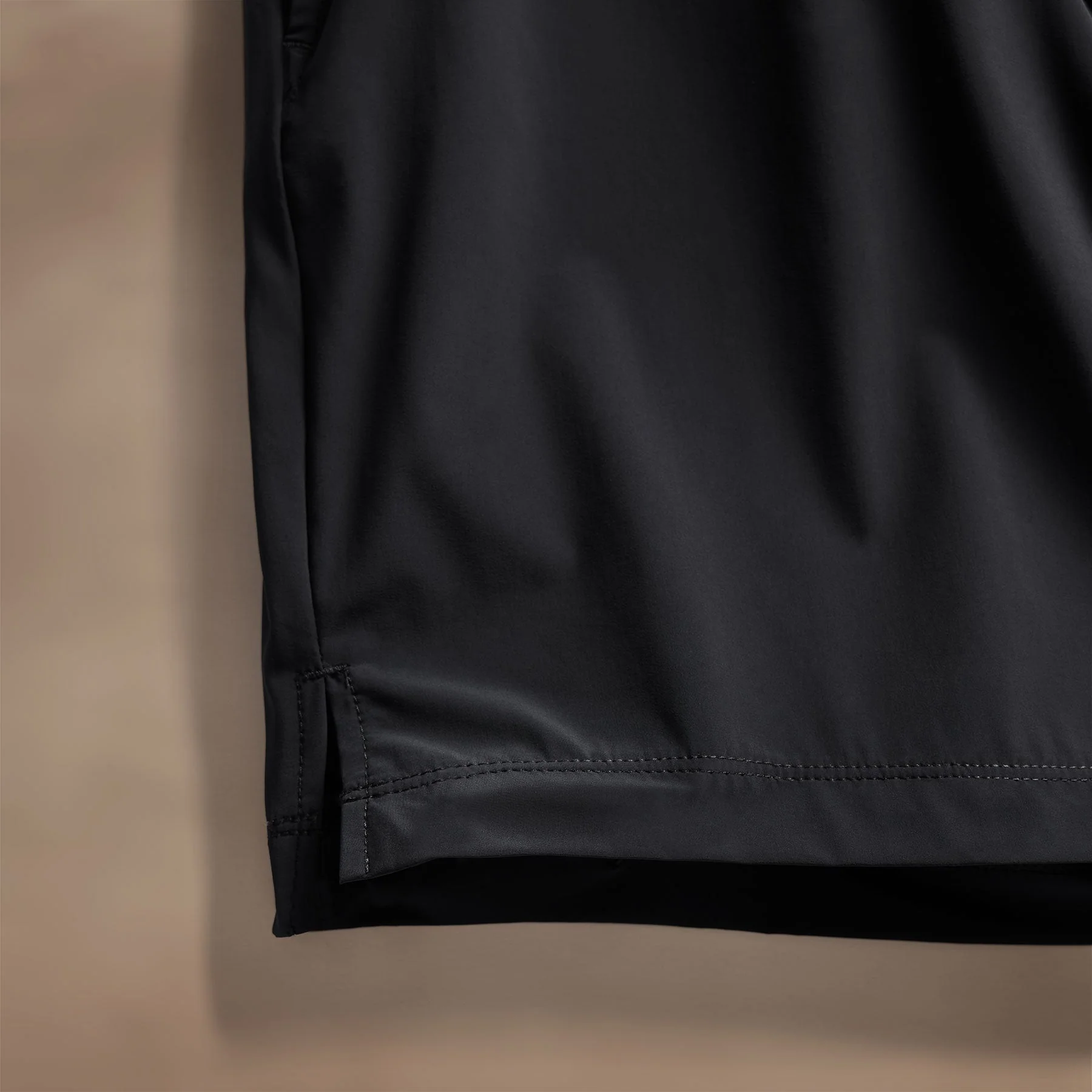 Split Hem Boardshort - Black - Image 6