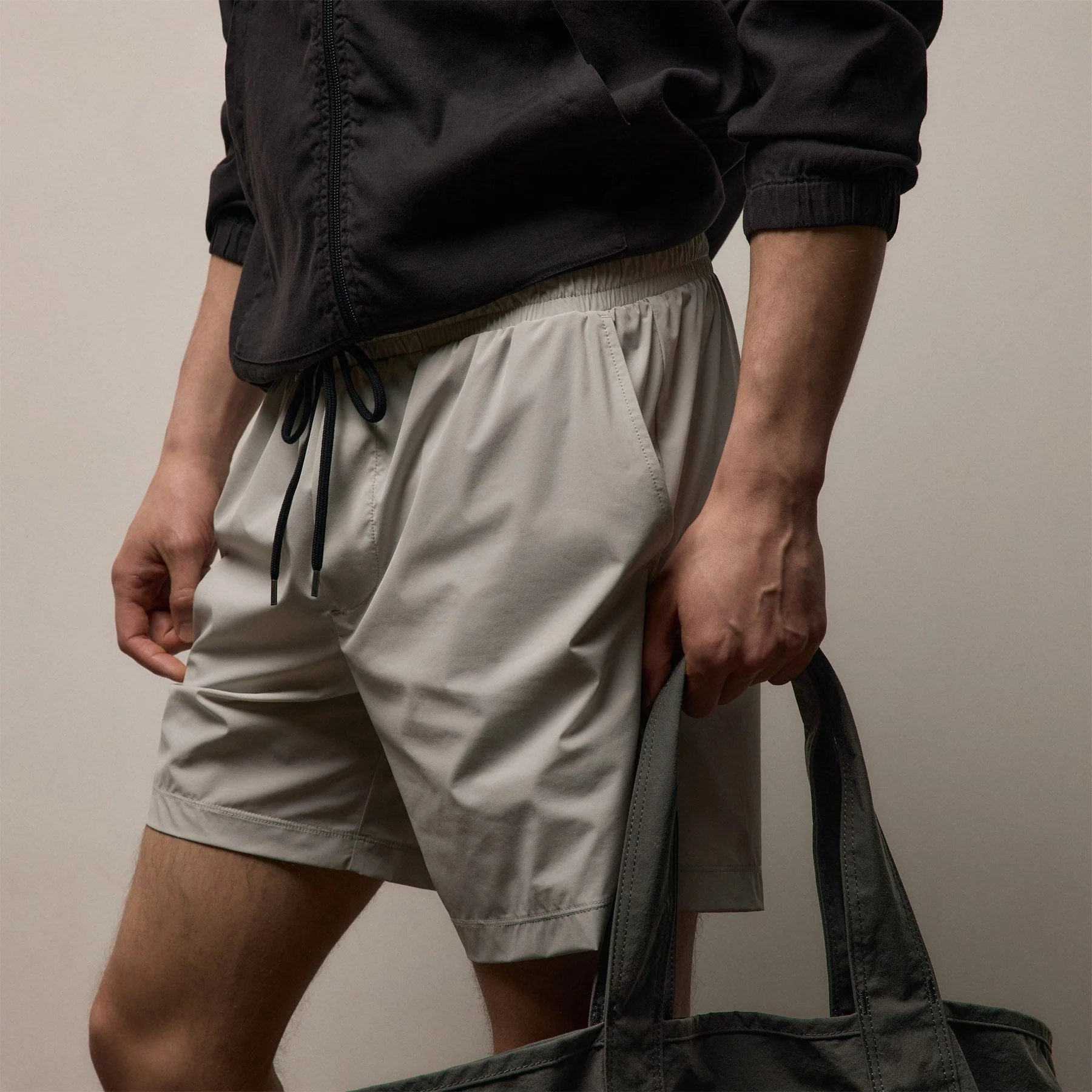 Split Hem Boardshort - Salt - Image 3