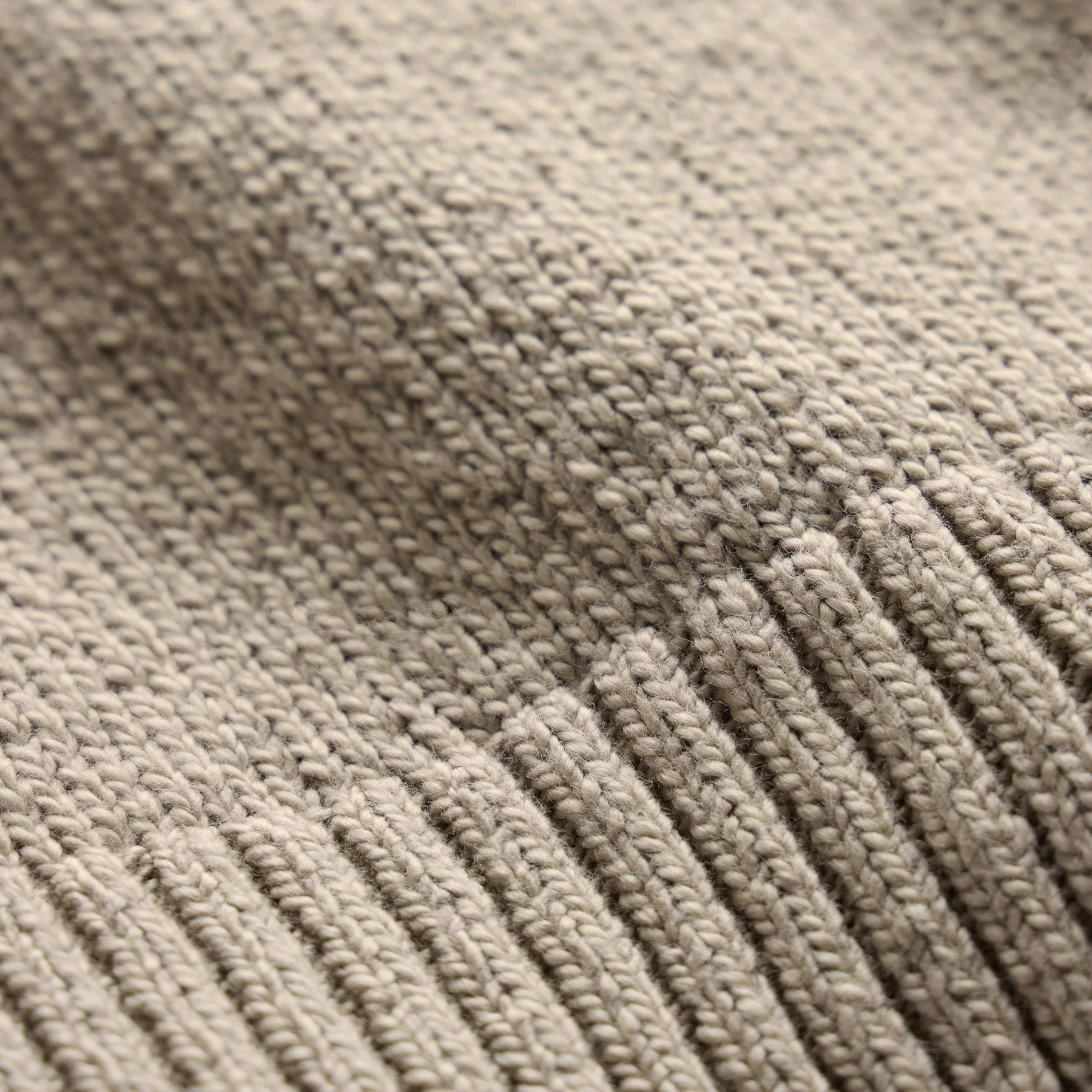 Stretch Cotton Crew Sweater - Taupe - Image 9