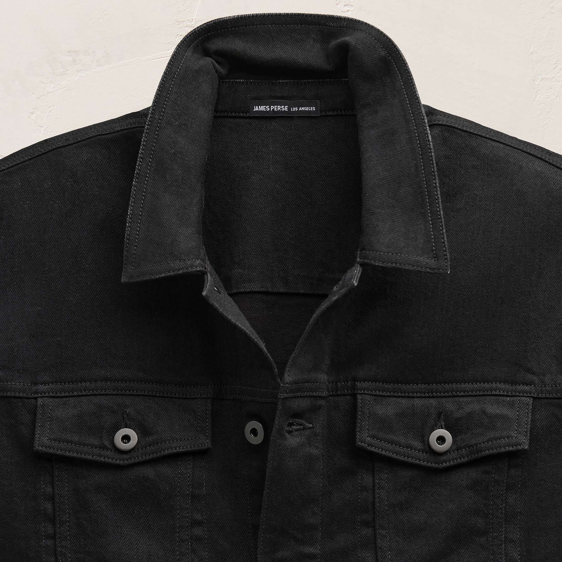 Stretch Denim Jacket - Night Palms - Image 8