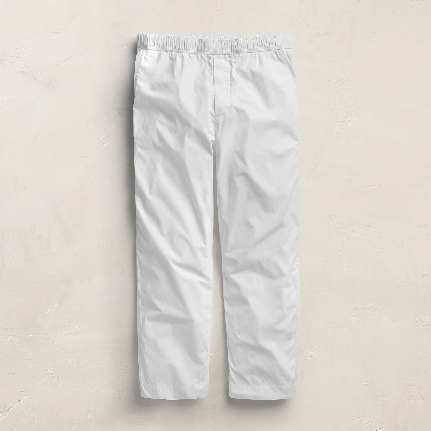 Stretch Poplin Drawstring Pant - White - Image 2