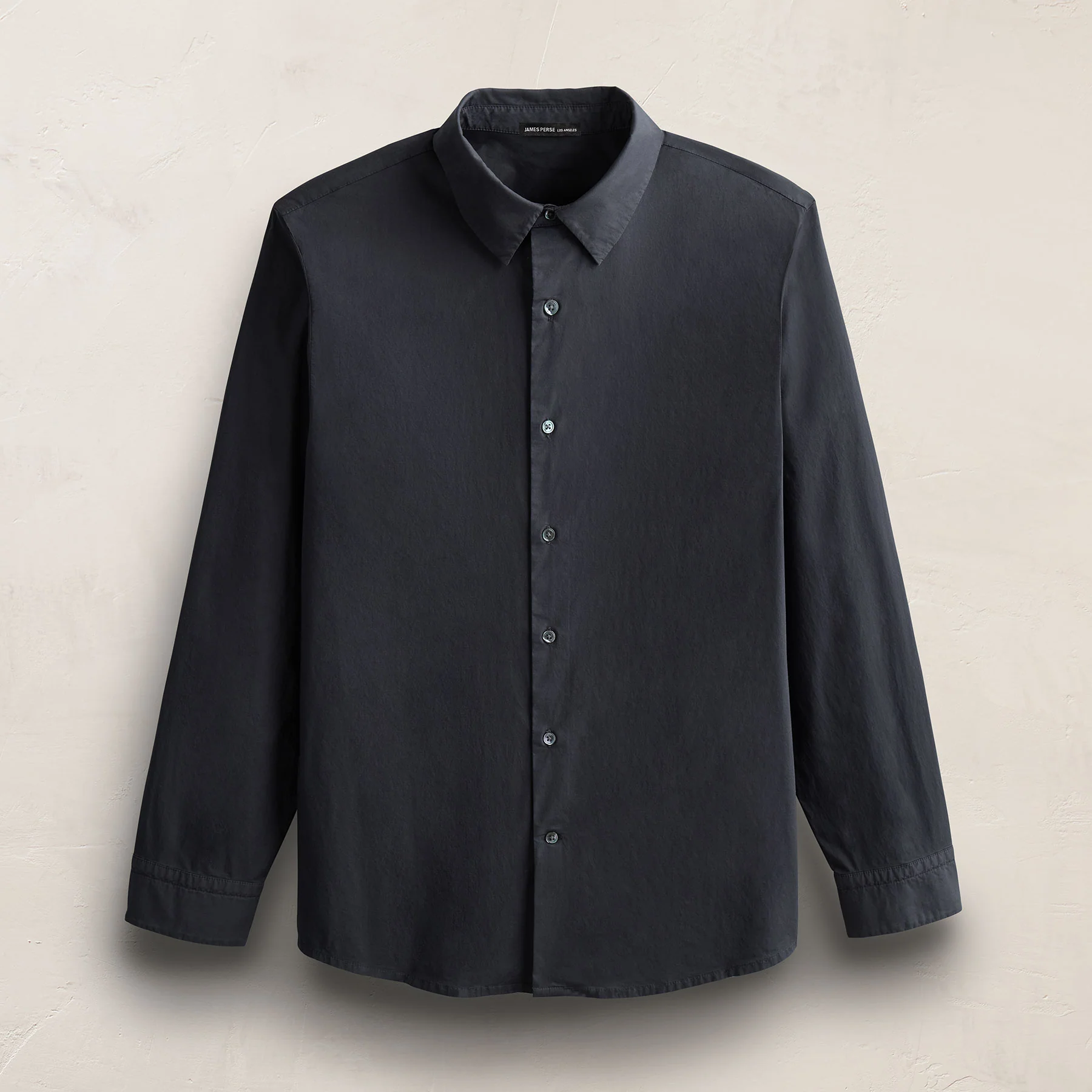 Stretch Poplin Shirt - Asphalt - Image 2