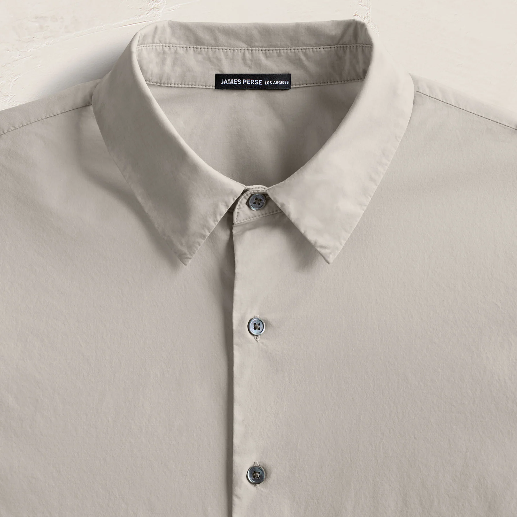 Stretch Poplin Shirt - Salt - Image 3