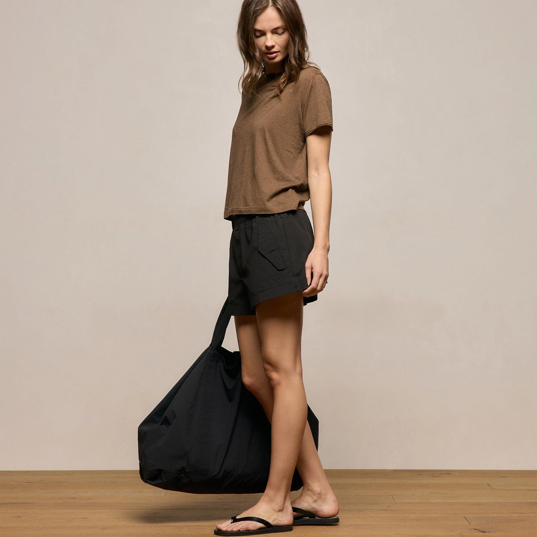 Stretch Poplin Surplus Short - Black - Image 3