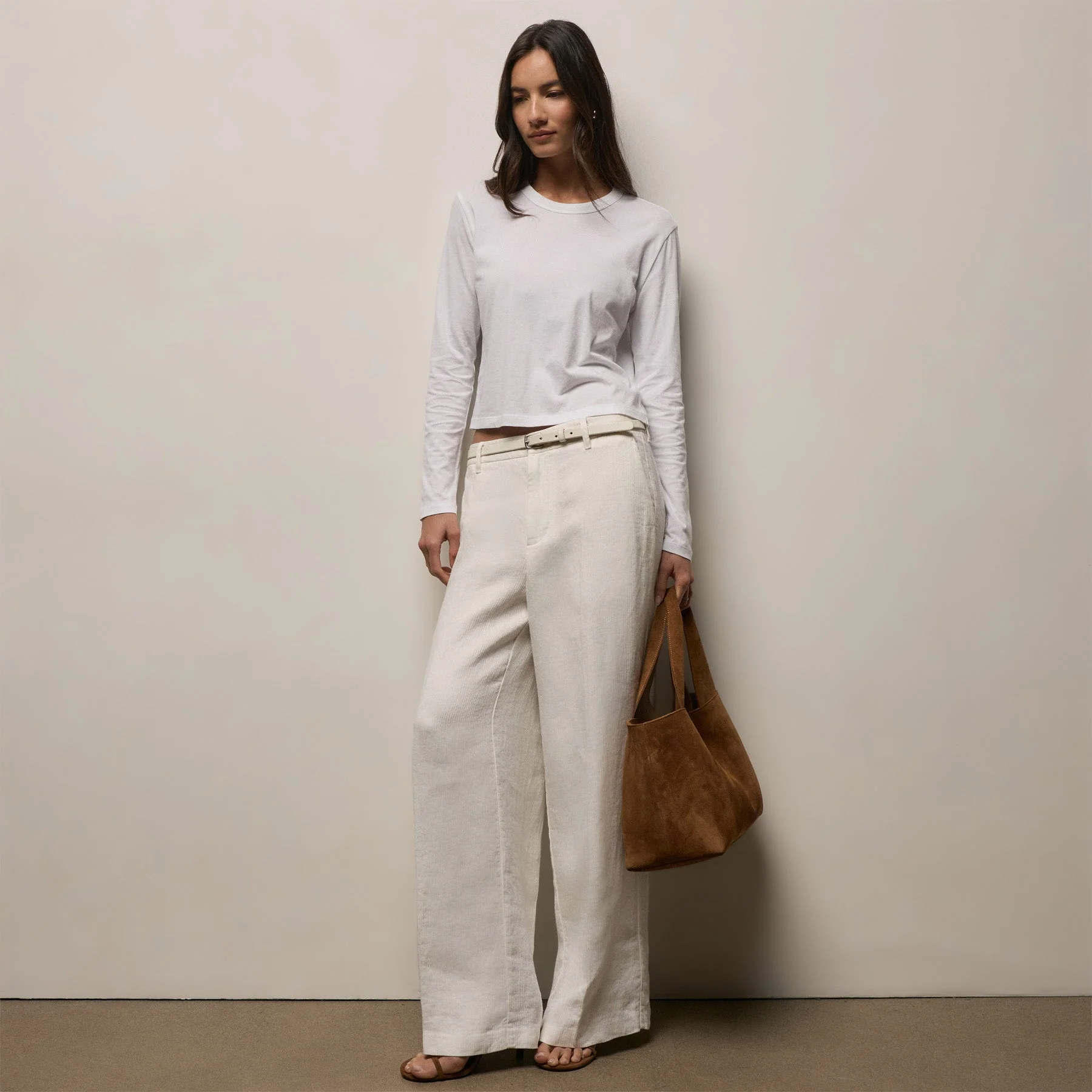 Suede Tote - Tabacco - Image 3