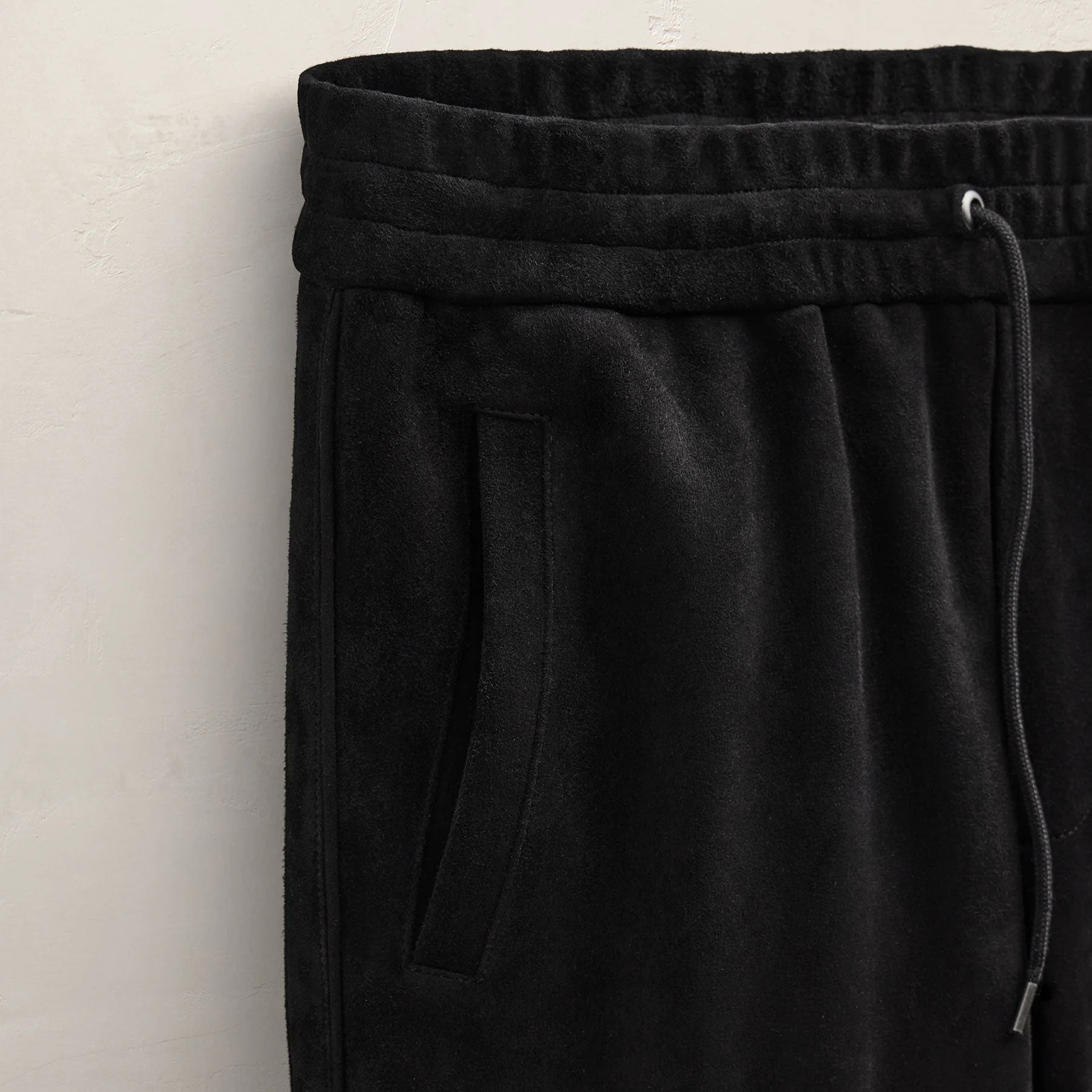 Suede Track Pant - Black - Image 7