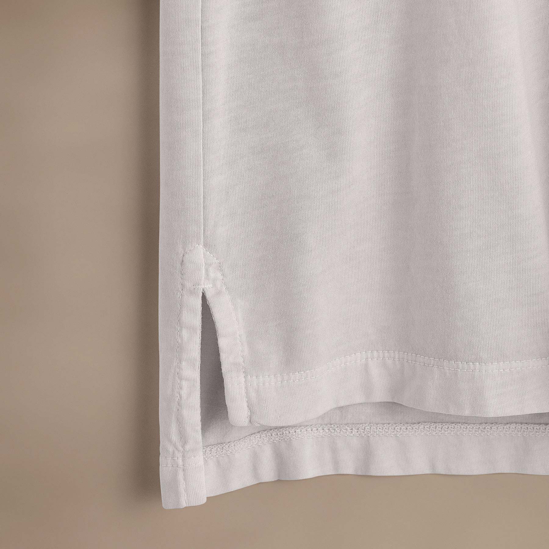 Sueded Jersey Polo - Light Mist Pigment - Image 3