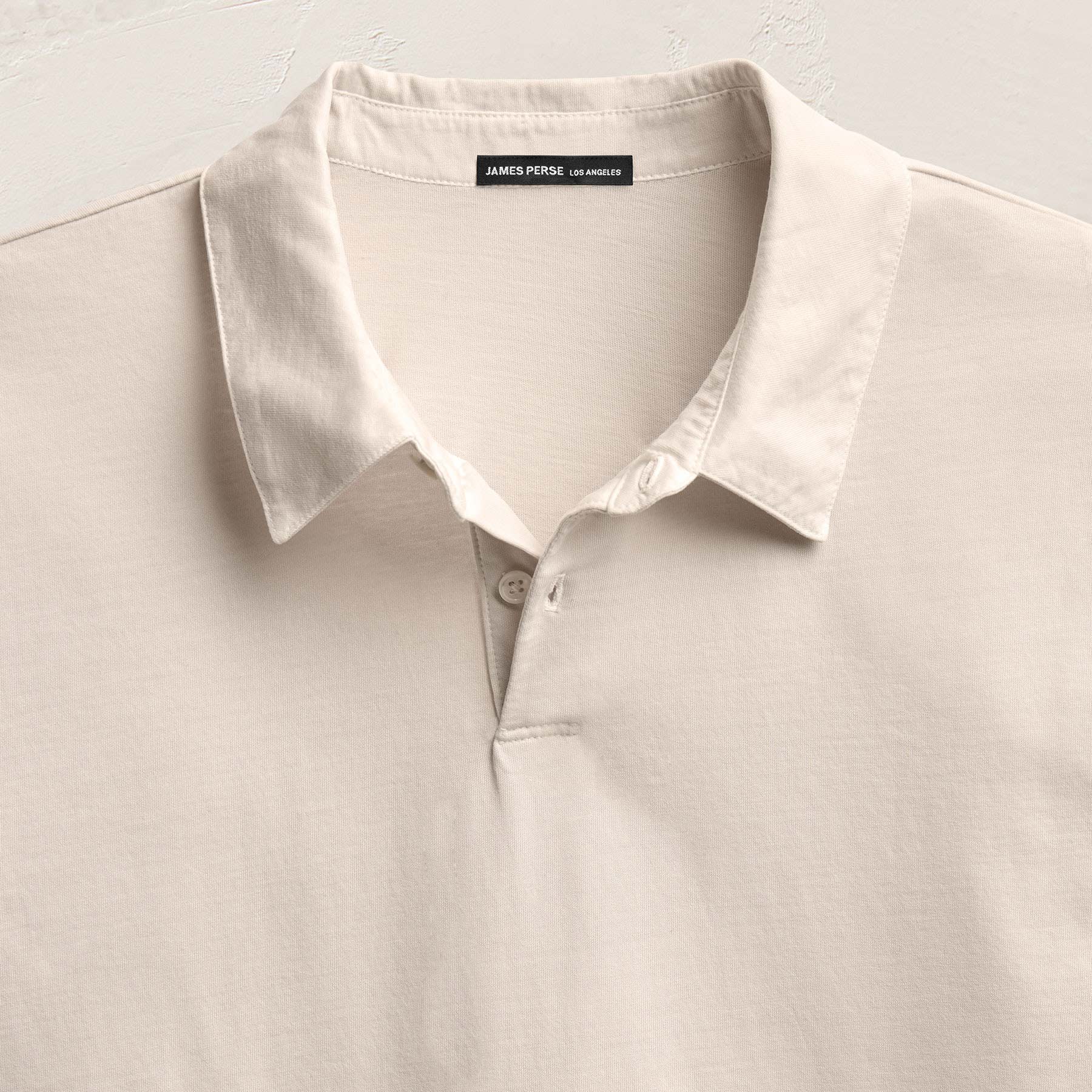 Sueded Jersey Polo - Pearl Pigment - Image 7