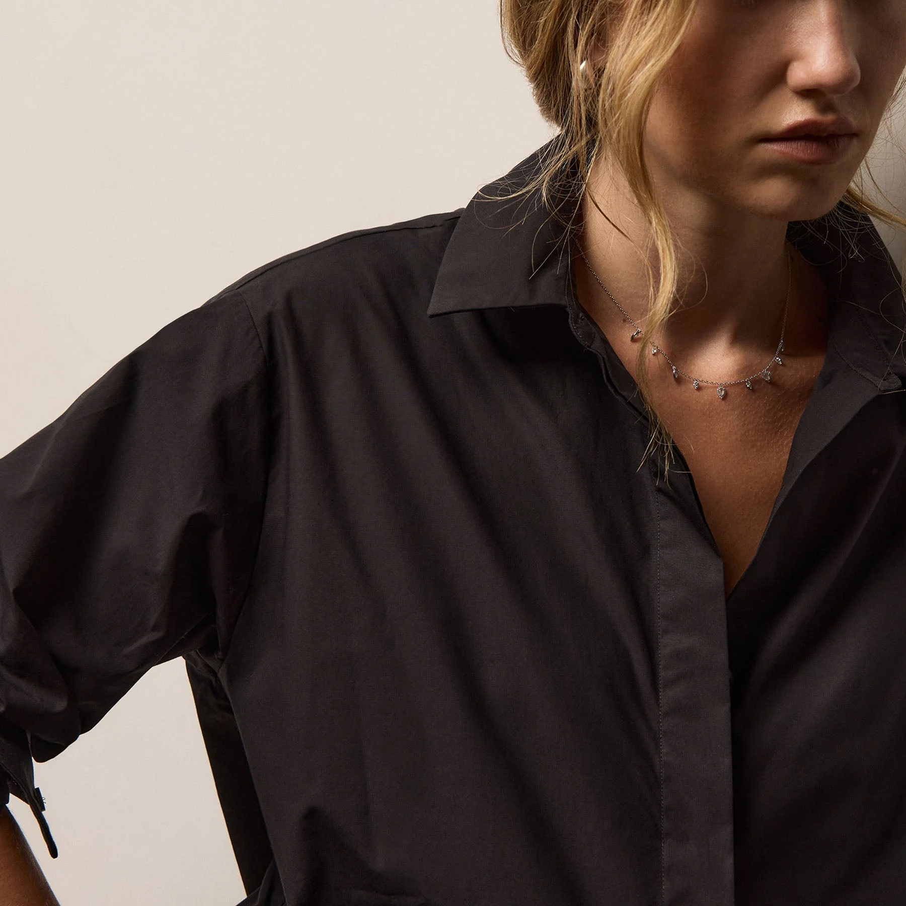 Supima Poplin Shirt - Black - Image 4