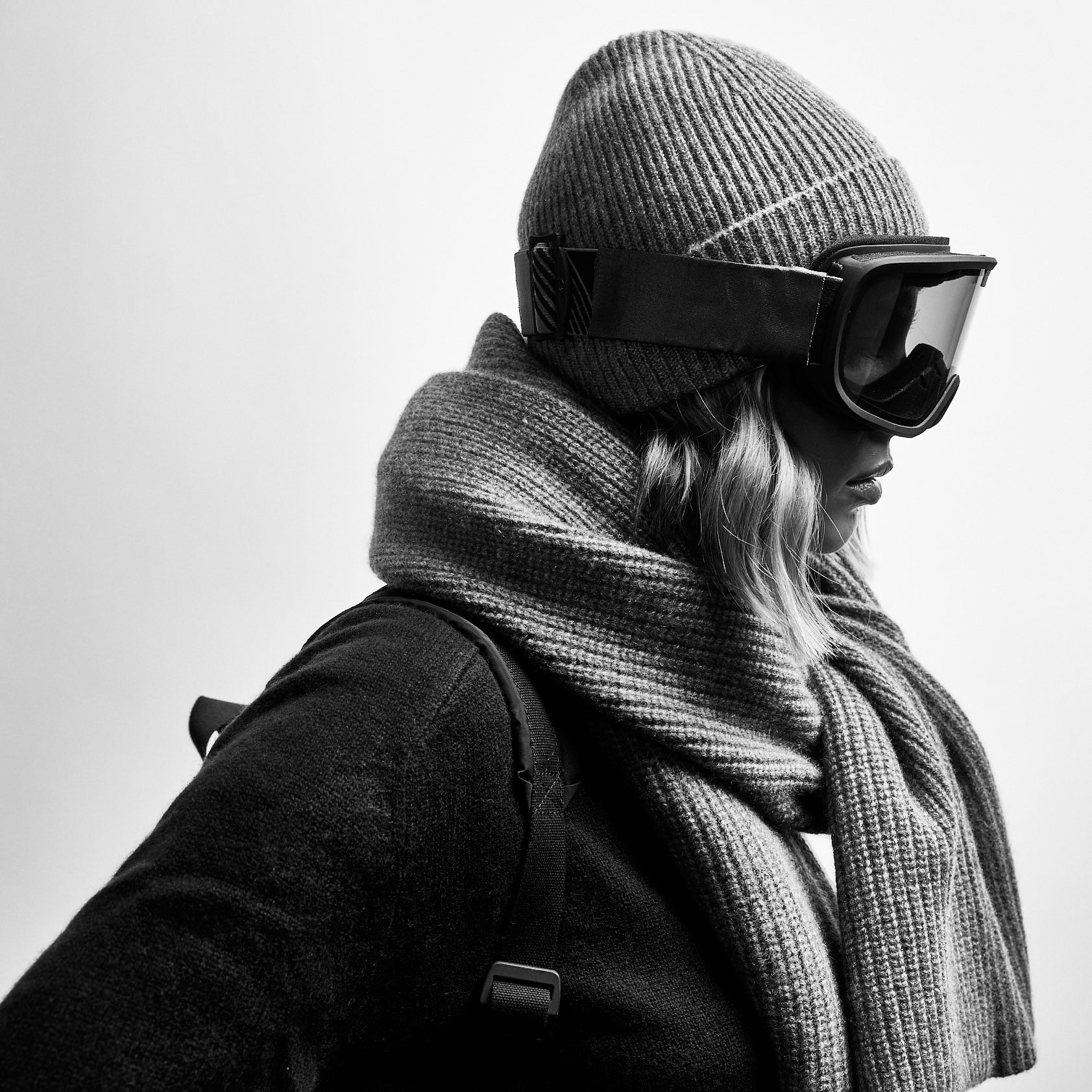 Thermal Cashmere Scarf - Grey Felt - Image 2
