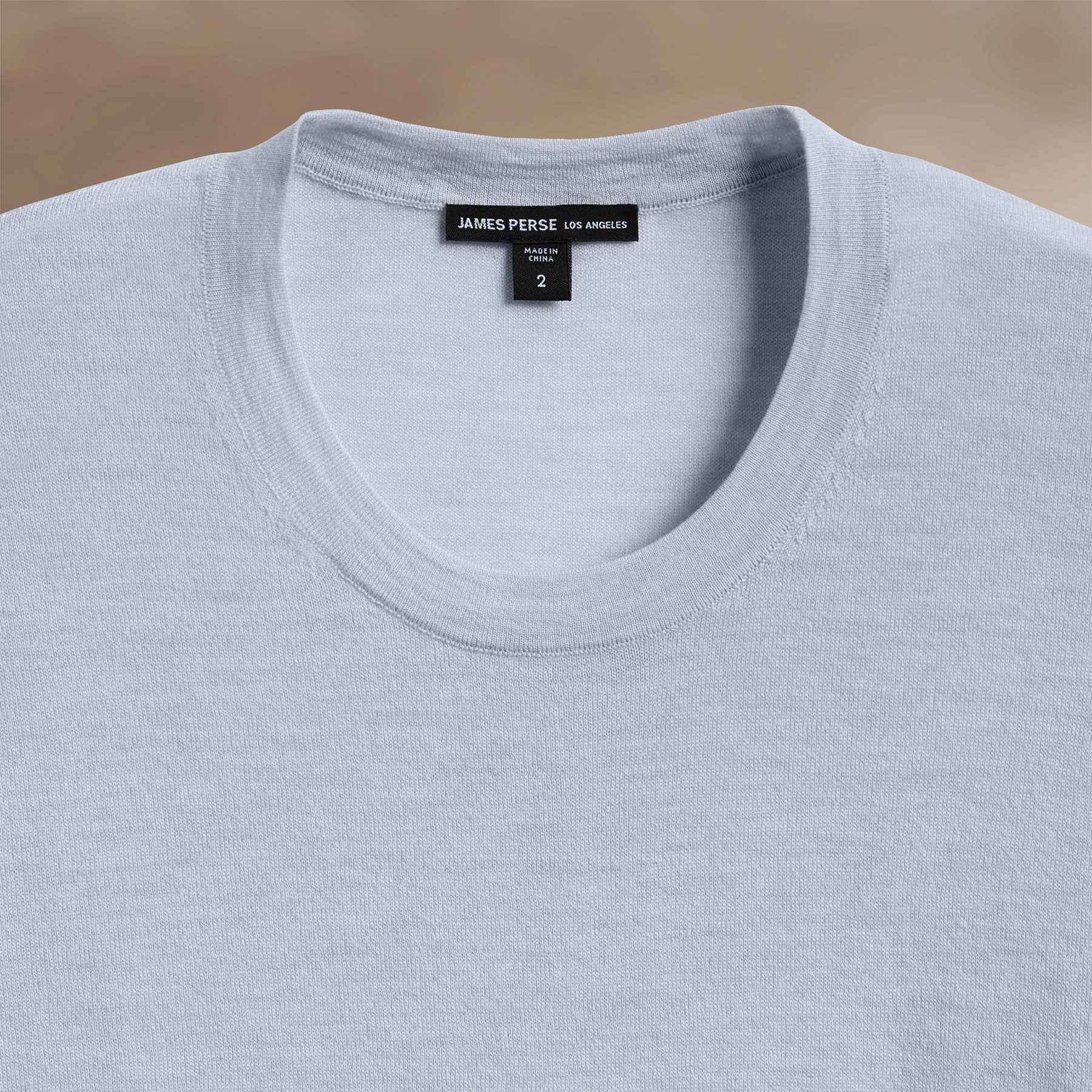Ultrafine Cashmere Tipped Crew - Grey Sky/Coal - Image 4