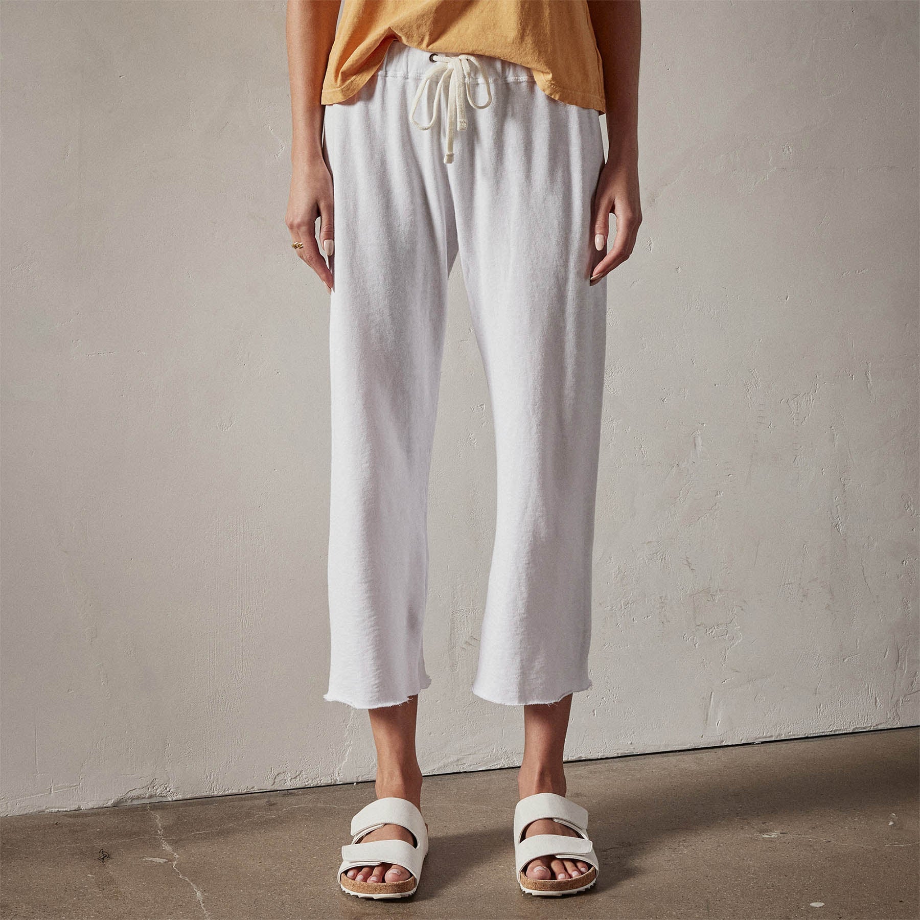 Vintage French Terry Cutoff Sweatpant - White - Image 3