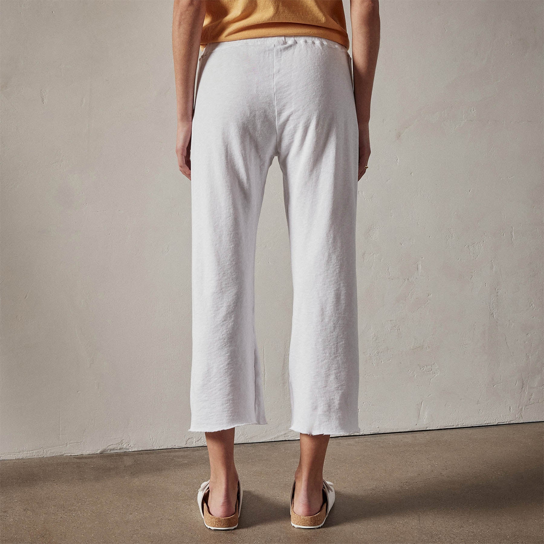 Vintage French Terry Cutoff Sweatpant - White - Image 4