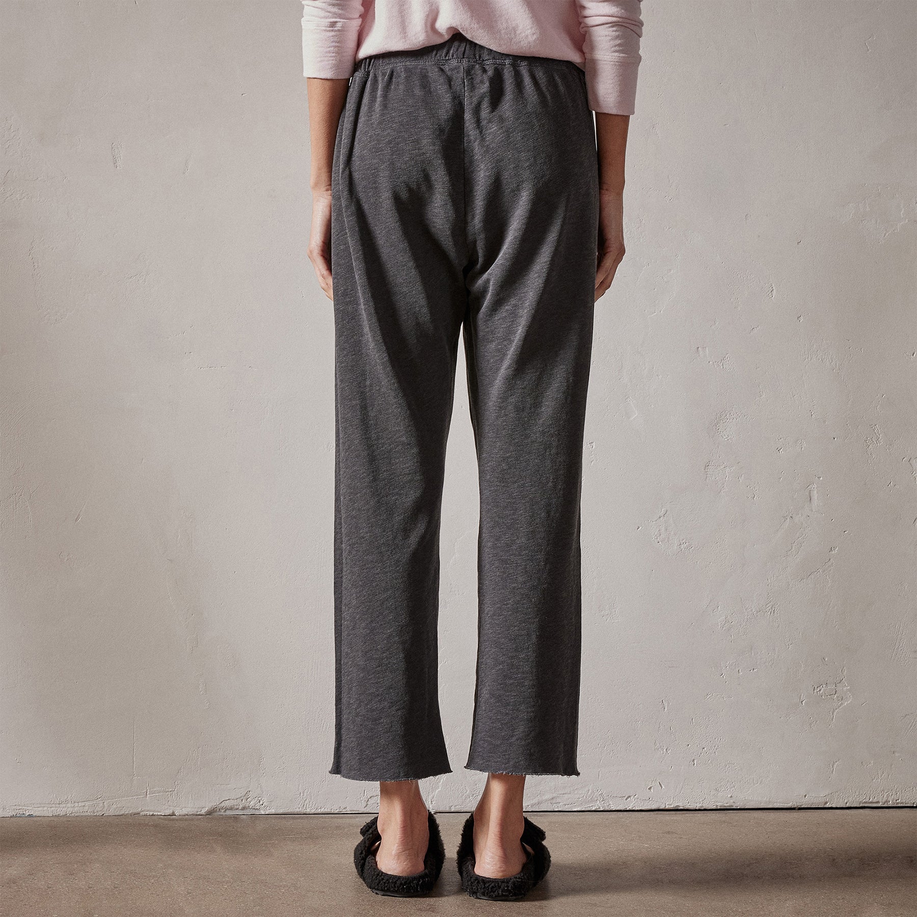 Vintage French Terry Cutoff Sweatpant - Carbon Pigment - Image 4