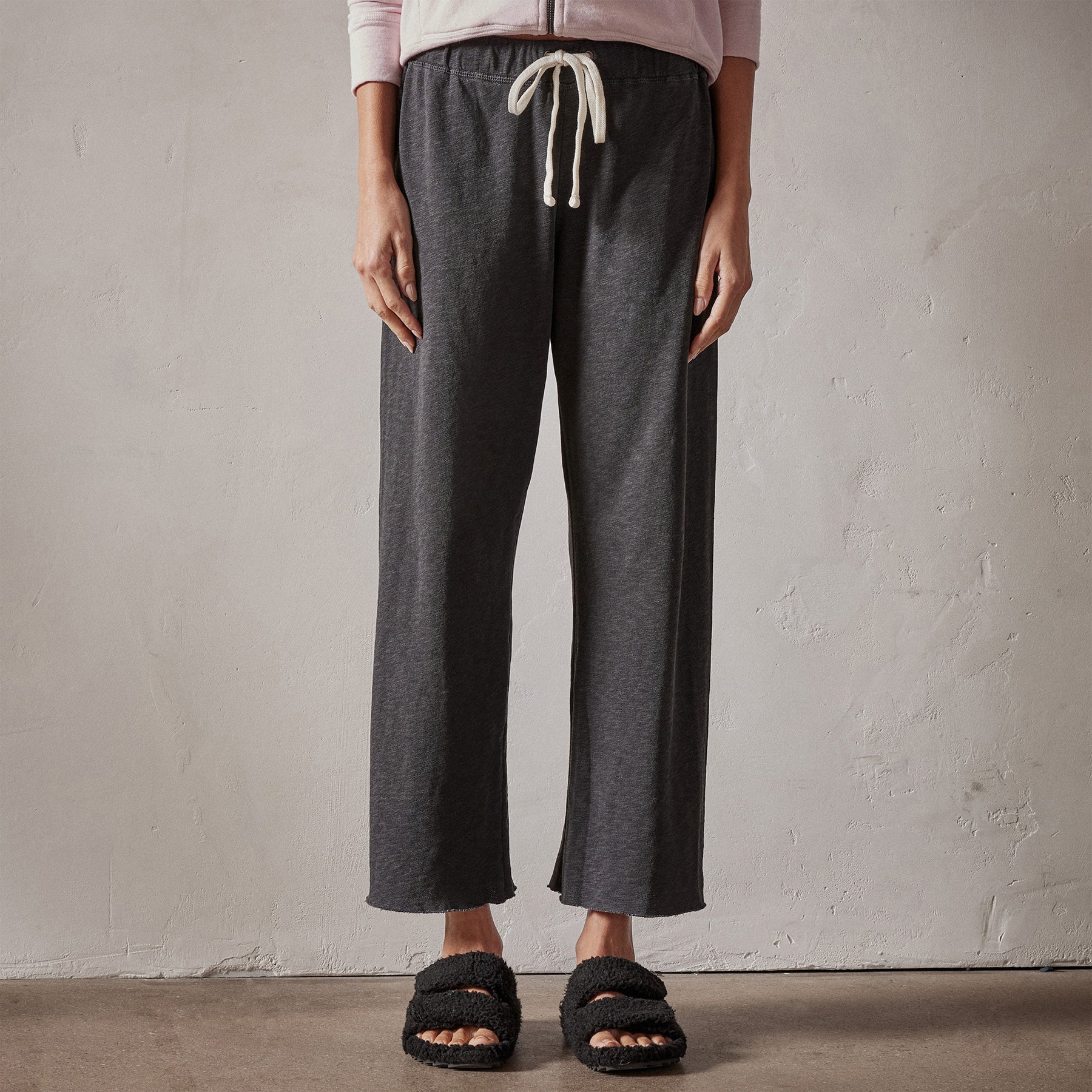 Vintage French Terry Cutoff Sweatpant - Carbon Pigment - Image 5