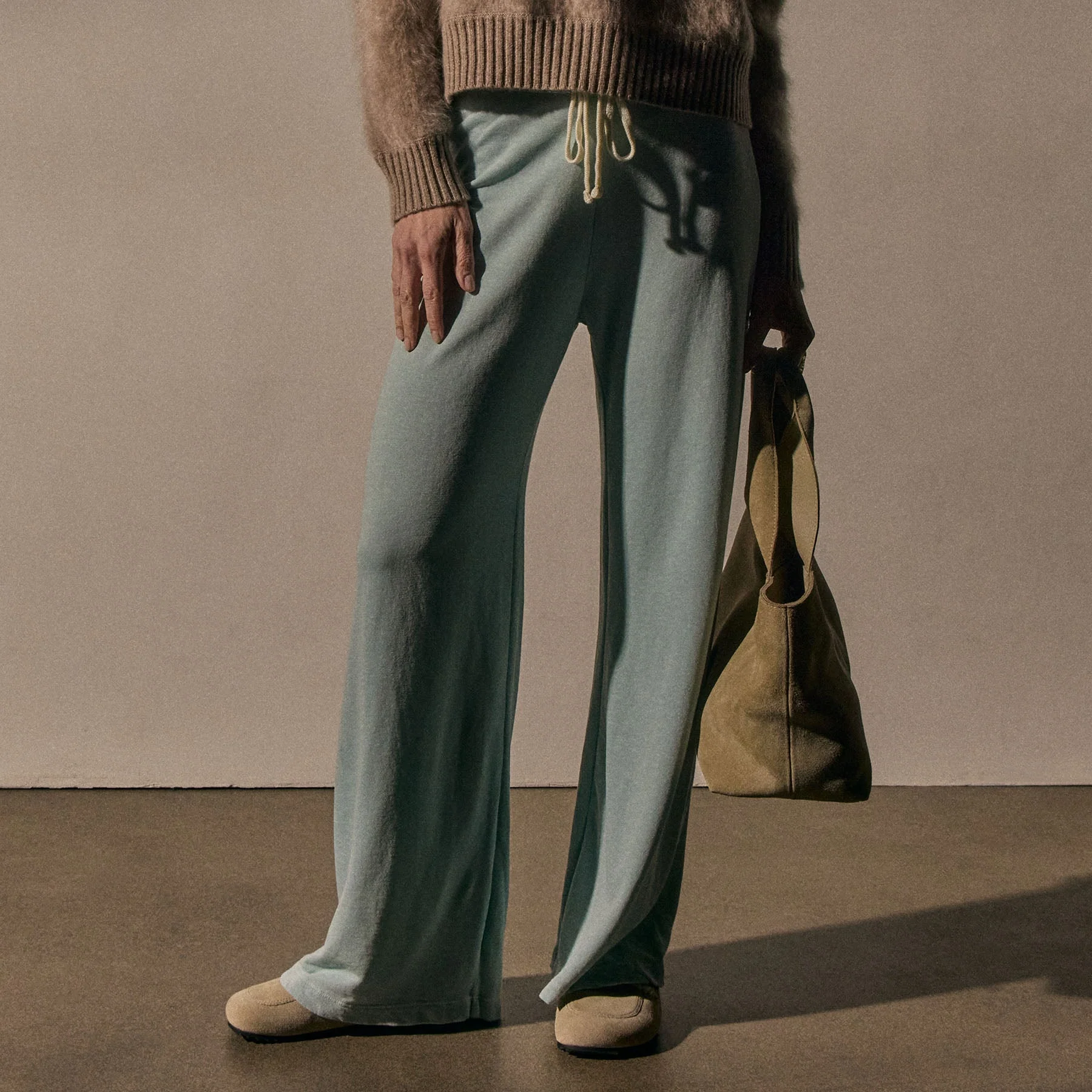 Vintage French Terry Wide Leg Sweatpant - Fresco Pigment