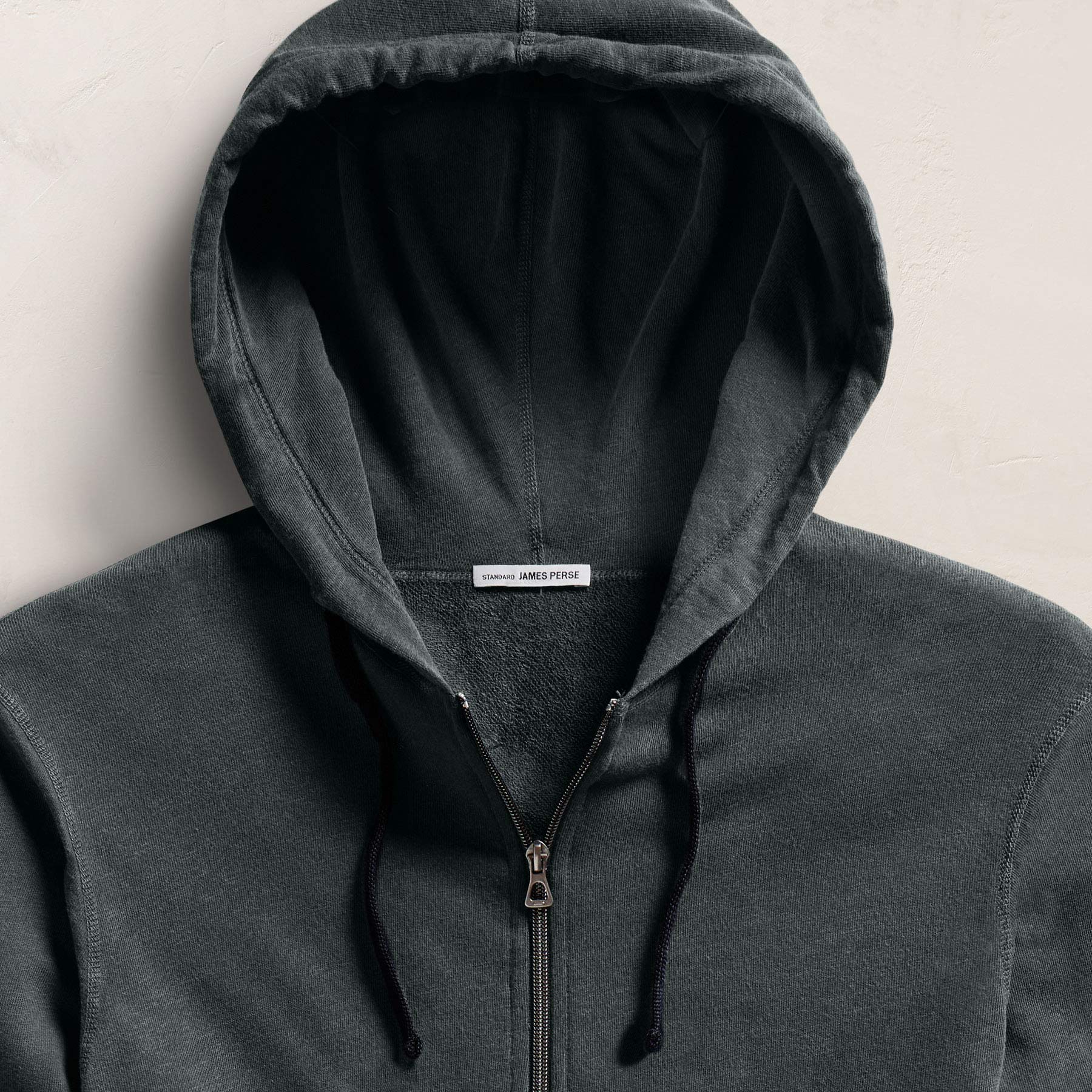 Vintage French Terry Zip Up Hoodie - Fern - Image 4