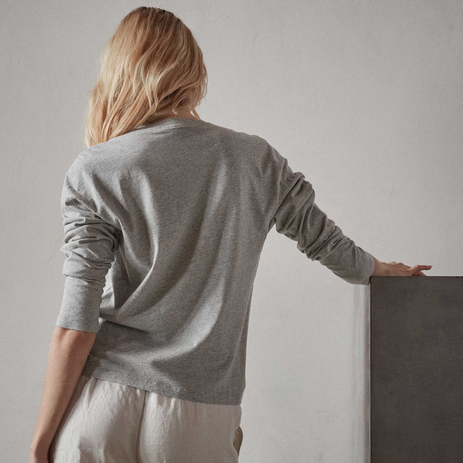 Vintage Boxy Tee - Heather Grey - Image 4