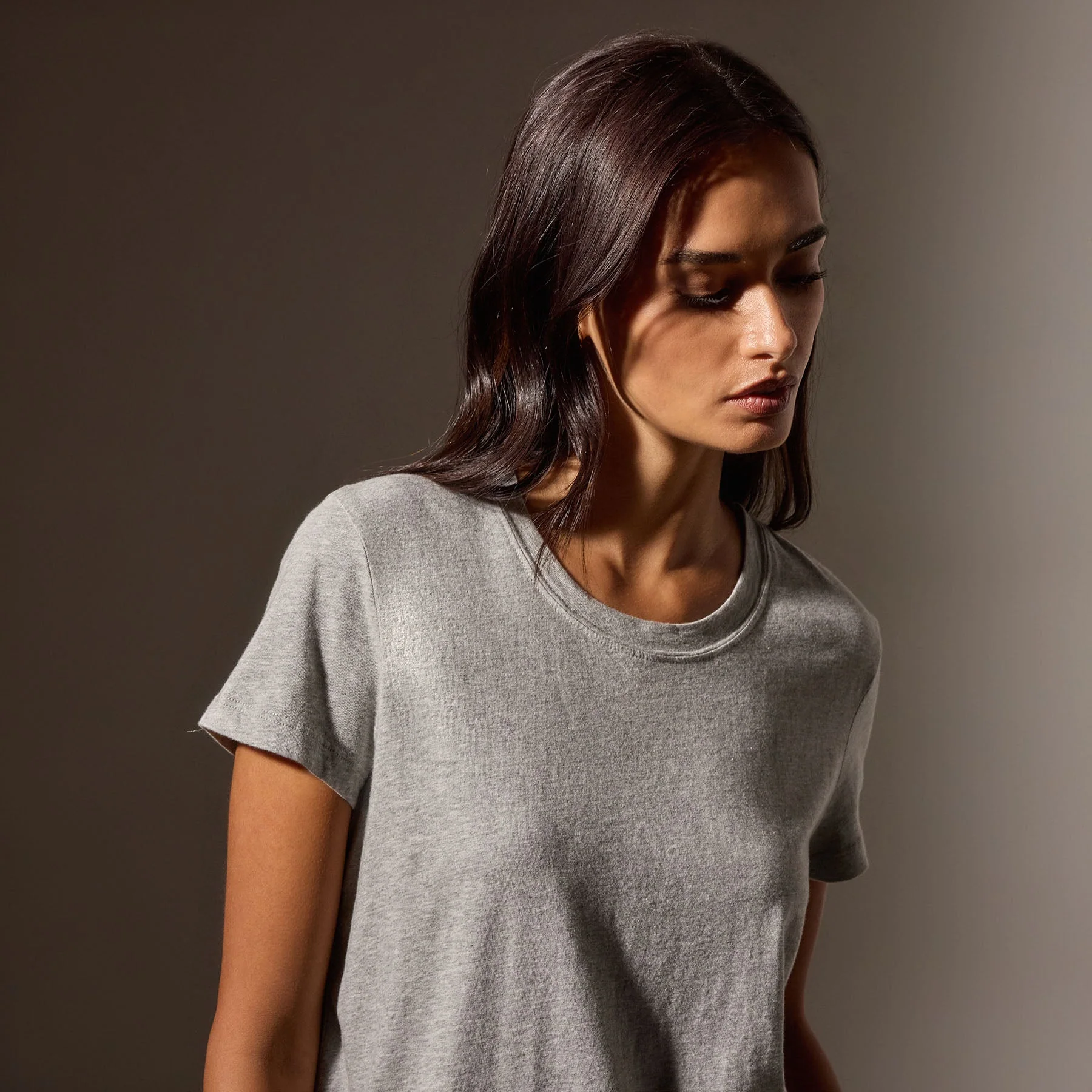Vintage Heathered Little Boy Tee - Heather Grey - Image 4