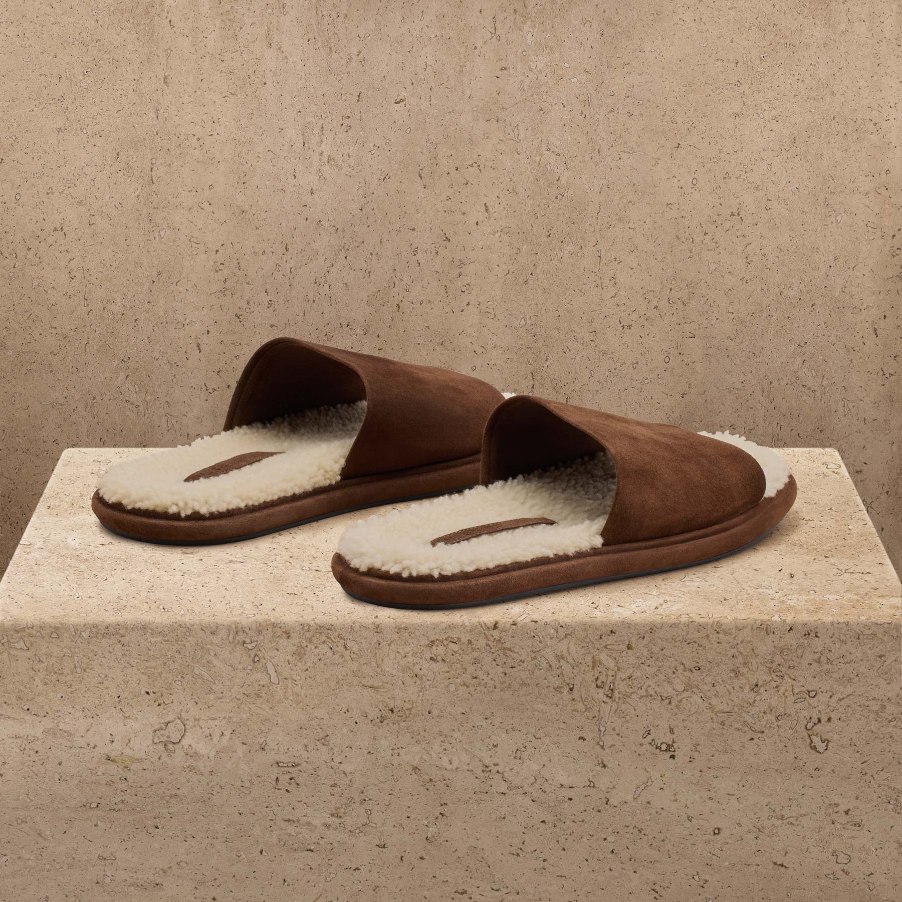 Women's Shearling Suede Slide - Acero/Natural - Image 8