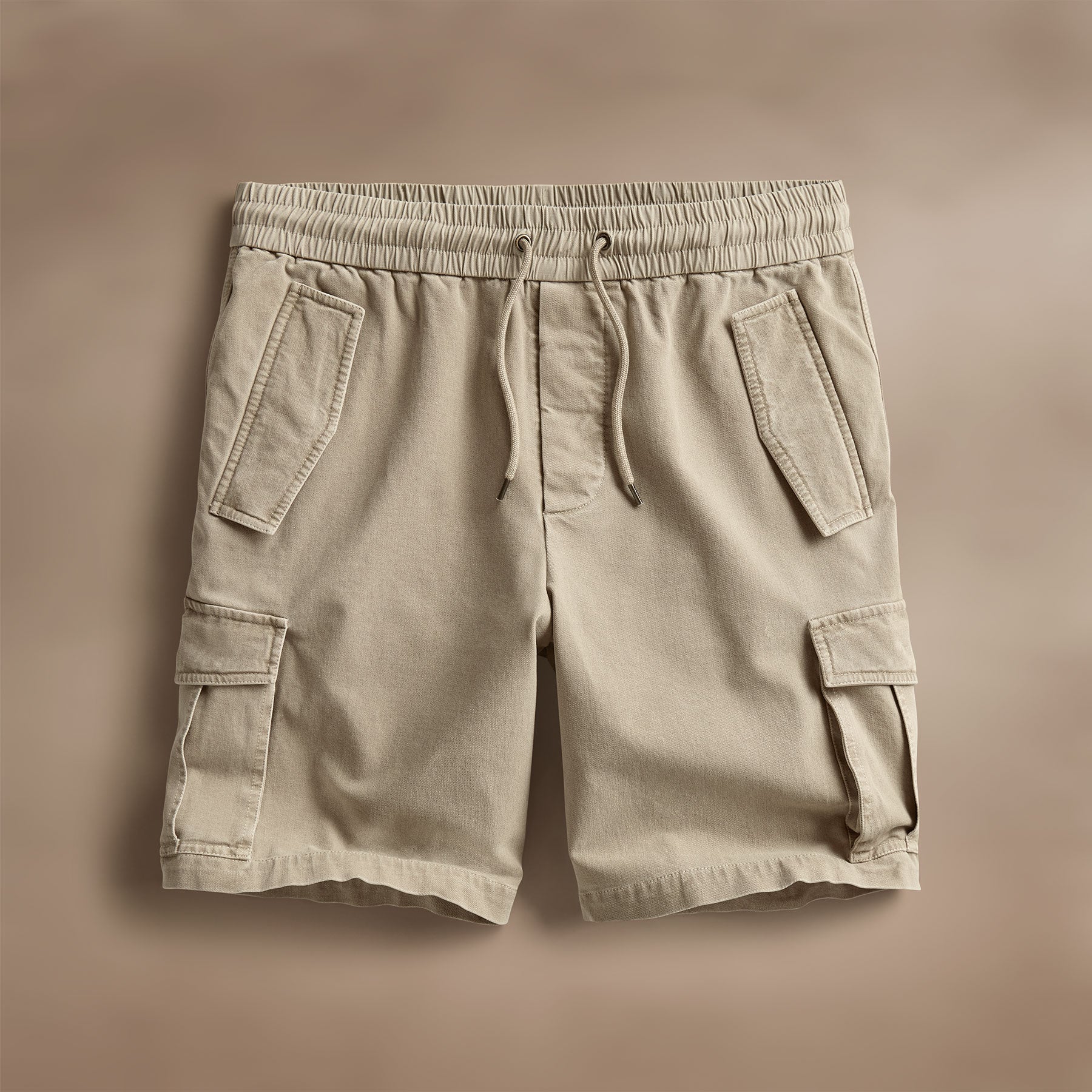 Woven Cotton Terry Cargo Short - Overcast Pigment - Image 2